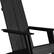 Alt View 15. Alamont Home - Sawyer Set of 4 Black Modern Dual Slat Back Indoor/Outdoor Adirondack Style Chairs - Black.
