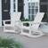 Alt View 12. Alamont Home - Finn Indoor/Outdoor modern 2-Slat Adirondack Poly Resin Rockers in White - Set of 2 - White.