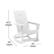 Alt View 13. Alamont Home - Finn Indoor/Outdoor modern 2-Slat Adirondack Poly Resin Rockers in White - Set of 2 - White.