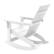Alt View 18. Alamont Home - Finn Indoor/Outdoor modern 2-Slat Adirondack Poly Resin Rockers in White - Set of 2 - White.