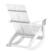 Alt View 19. Alamont Home - Finn Indoor/Outdoor modern 2-Slat Adirondack Poly Resin Rockers in White - Set of 2 - White.