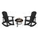 Front. Alamont Home - Savannah Rocking Patio Chairs and Fire Pit - Black.