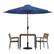 Front. Alamont Home - Lark Outdoor Square Modern 5 Piece Patio Set - Navy.