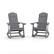 Front. Alamont Home - Savannah Adirondack Poly Resin Rocking Chairs for Indoor/Outdoor Use in White - 2 Pack - Light Gray.