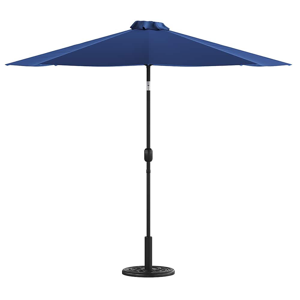 Alamont Home - Patio Umbrella and Base - Navy - Front_Zoom