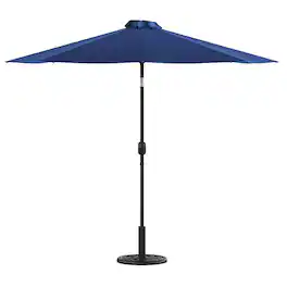 Alamont Home - Patio Umbrella and Base - Navy