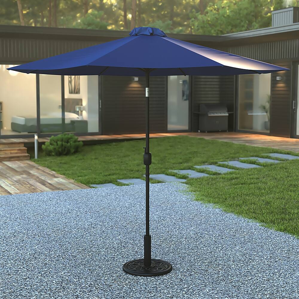Alt View 11. Alamont Home - Patio Umbrella and Base - Navy.