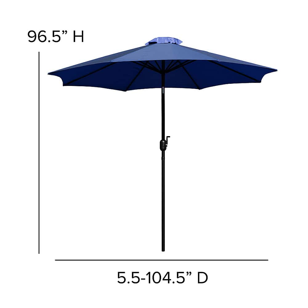 Flash Furniture Patio Umbrella And Base Navy Gm-402003-ub19b-nvy-gg 