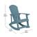 Alt View 13. Alamont Home - Savannah Adirondack Style Poly Resin Wood Rocking Chair for Indoor/Outdoor Use - Sea Foam - Sea Foam.