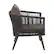 Alt View 18. Alamont Home - Kierra Outdoor Rectangle Modern Aluminum 4 Piece Patio Set - Black/Gray.