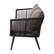 Alt View 19. Alamont Home - Kierra Outdoor Rectangle Modern Aluminum 4 Piece Patio Set - Black/Gray.
