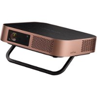 ViewSonic - High Brightness Portable Smart LED Projector with Harman Kardon Speakers - Black - Front_Zoom