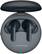 Left. LG - TONE Free T90Q True Wireless Noise Cancelling In-Ear Earbuds - Black.