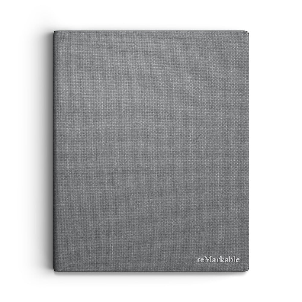 Front. reMarkable - reMarkable 2 - Polymer weave Book Folio for your 10.3'' paper tablet - Gray - Gray.
