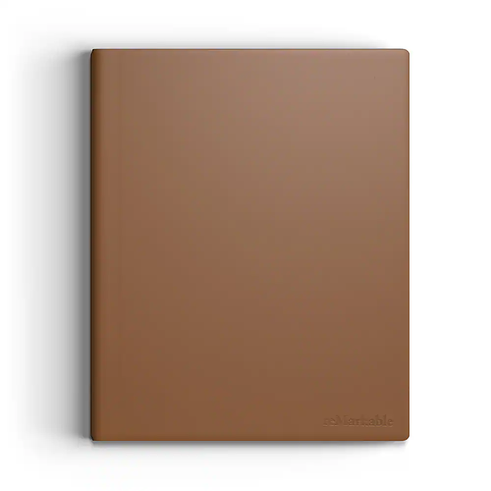 Front. reMarkable - reMarkable 2 - Premium Leather Book Folio for your Paper Tablet - Brown.