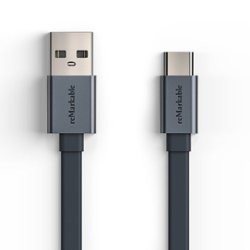 reMarkable - 3´ USB-A to USB-C cable for your paper tablet - Dark Gray - Front_Zoom