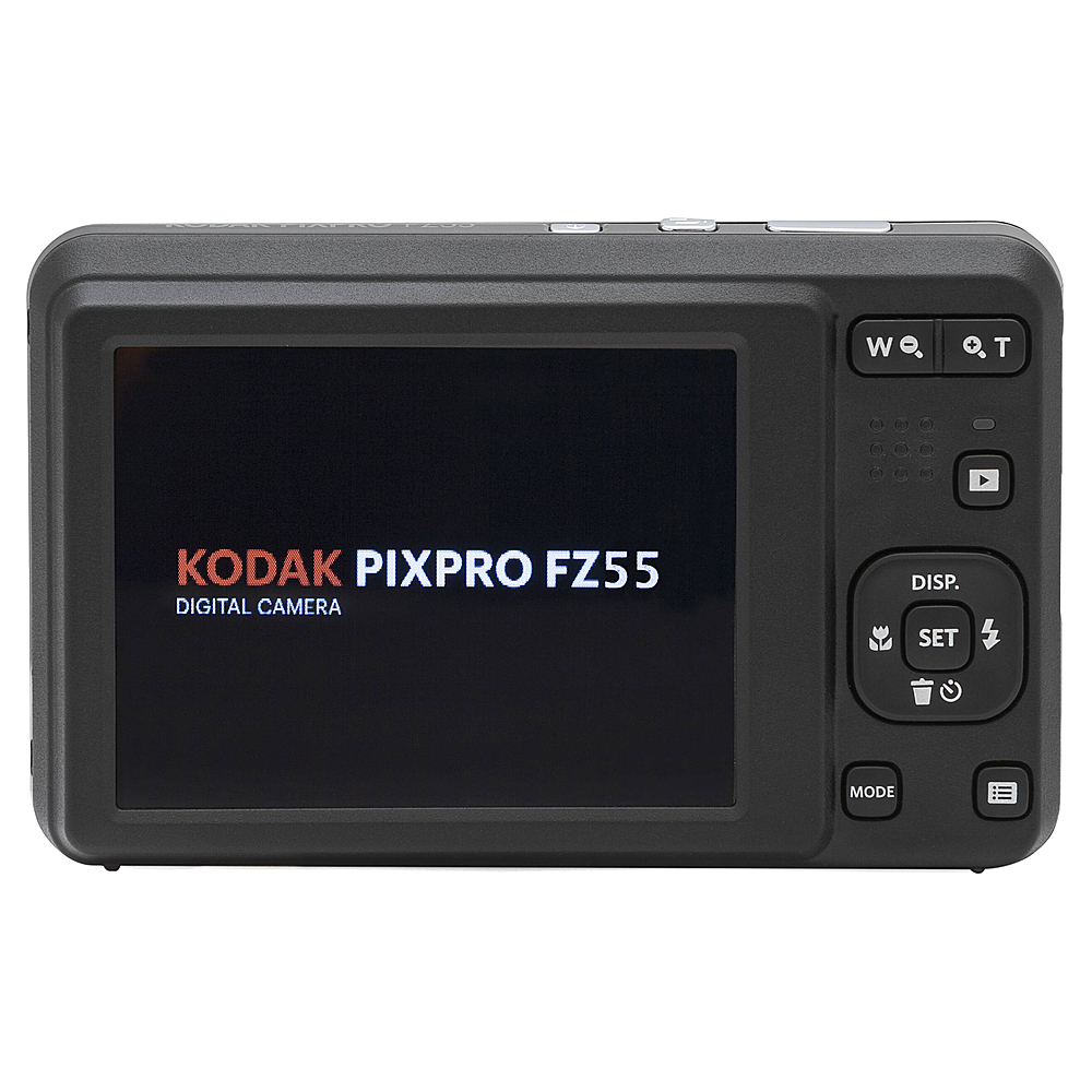 Back View: Kodak - PIXPRO FZ55 16.4 Megapixel Digital Camera - Black