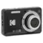 The image features a Kodak camera with a Full HD XC 5X Wide Aspheric Zoom PIXPRO Lens. The camera has a 5X Wide 28-140mm lens, making it suitable for capturing high-quality images and videos. The camera is designed to provide users with a versatile and reliable photography experience, suitable for various occasions and settings.