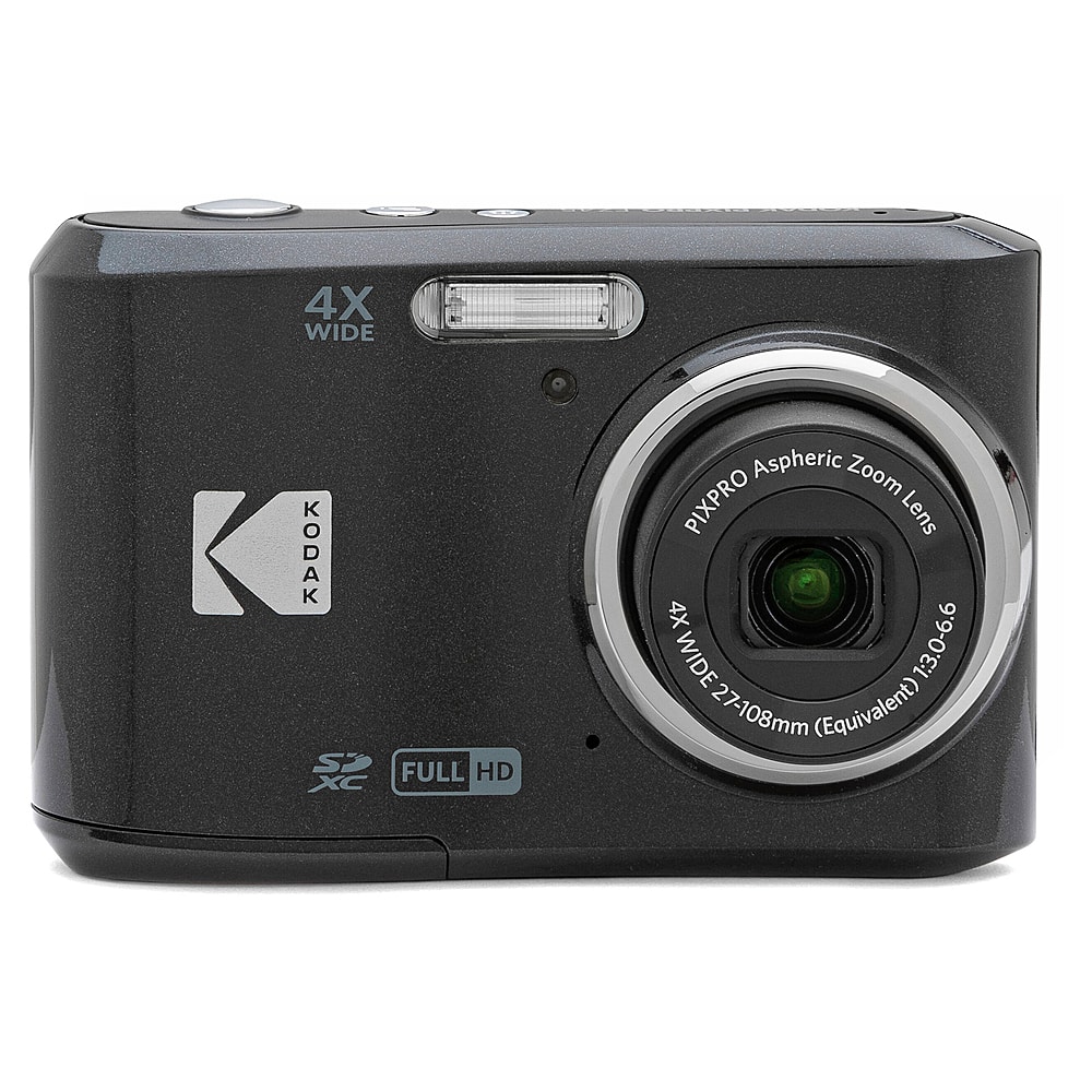  KODAK PIXPRO FZ45-BK 16MP Digital Camera 4X Optical Zoom 27mm  Wide Angle 1080P Full HD Video 2.7 LCD Vlogging Camera (Black) :  Electronics