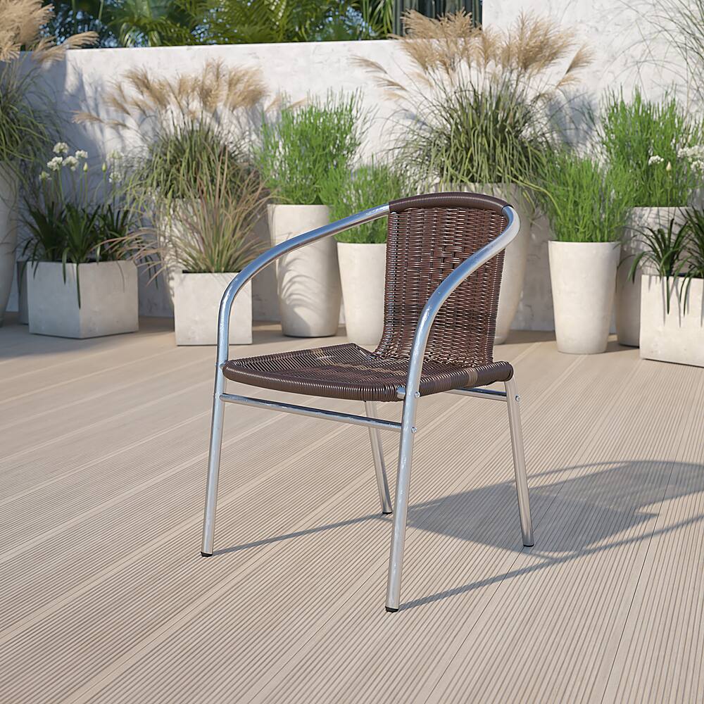 Alt View 12. Alamont Home - Lila Patio Chair - Aluminum and Dark Brown.