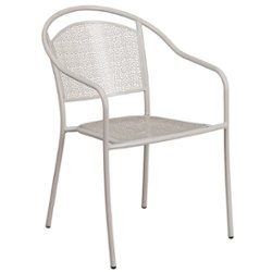 Flash Furniture - Oia Patio Chair - Light Gray - Front_Zoom