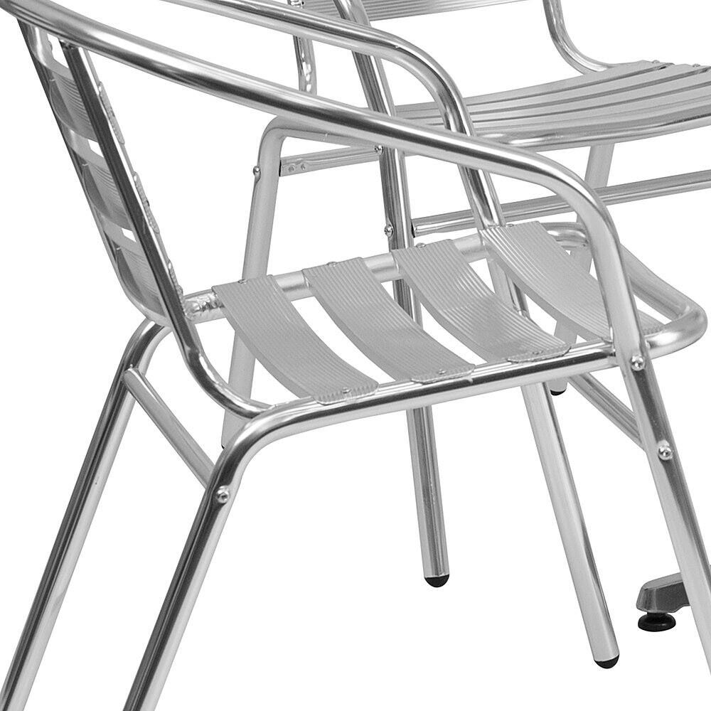 Alt View 12. Alamont Home - Lila Outdoor Square Contemporary Aluminum 5 Piece Patio Set - Aluminum.