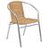 Front. Alamont Home - Lila Patio Chair - Aluminum and Beige.
