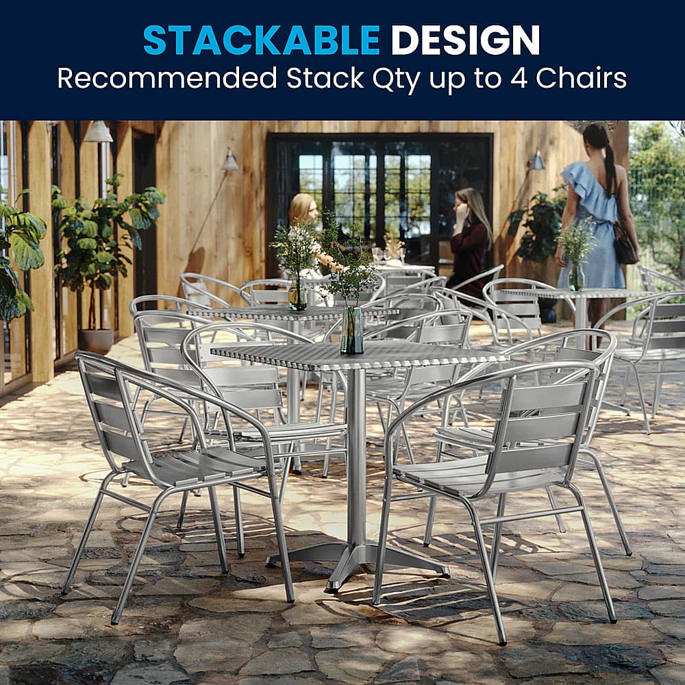 Stackable Design: Recommended Stack Qty up to 4 Chairs