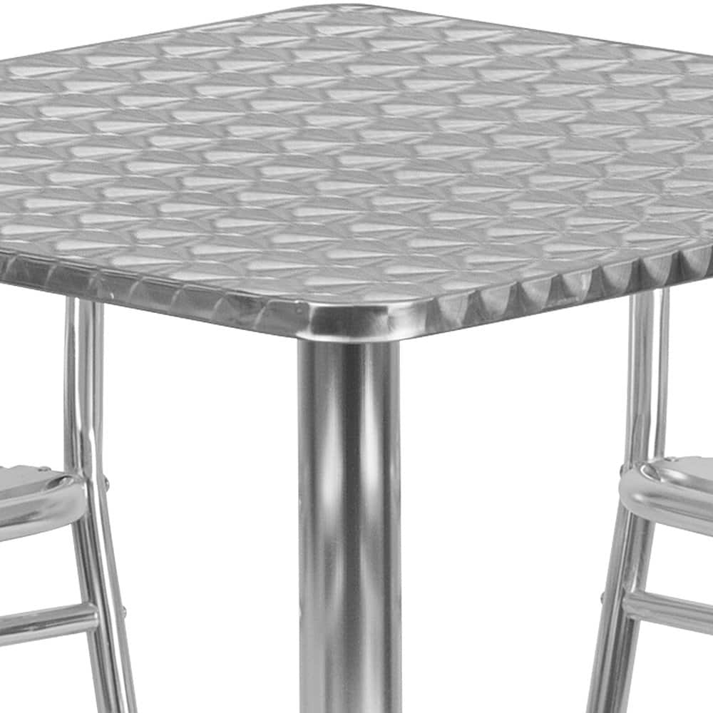 Alt View 19. Alamont Home - Lila Outdoor Square Contemporary Aluminum 5 Piece Patio Set - Aluminum.