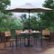 Alt View 12. Flash Furniture - Lark Outdoor Rectangle Modern  7 Piece Patio Set - Gray.