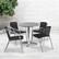 Alt View 11. Alamont Home - Lila Outdoor Round Contemporary Aluminum 5 Piece Patio Set - Black.