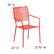Alt View 13. Alamont Home - Oia Patio Chair - Coral.