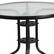 Alt View 13. Alamont Home - Lila Outdoor Round Contemporary Metal 5 Piece Patio Set - Clear/Black.