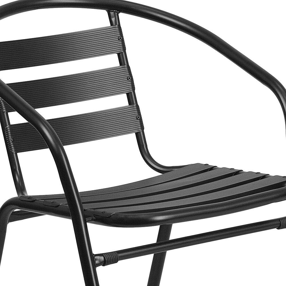 Alt View 14. Alamont Home - Lila Outdoor Round Contemporary Metal 5 Piece Patio Set - Clear/Black.