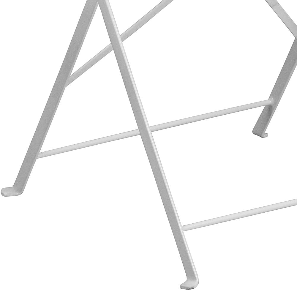 Alt View 14. Alamont Home - Oia Round Contemporary Patio Table - White - White.