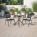 Alt View 11. Flash Furniture - Lila Outdoor Round Contemporary Metal 3 Piece Patio Set - Clear/Black.