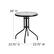 Alt View 12. Alamont Home - Lila Outdoor Round Contemporary Metal 3 Piece Patio Set - Clear/Black.