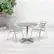 Alt View 11. Alamont Home - Lila Outdoor Round Contemporary Aluminum 3 Piece Patio Set - Aluminum.