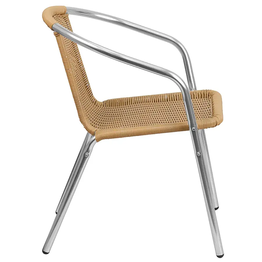 Alt View 16. Alamont Home - Lila Patio Chair (set of 4) - Aluminum and Beige.