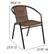 Alt View 14. Alamont Home - Lila Patio Chair (set of 4) - Medium Brown.
