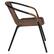 Alt View 19. Alamont Home - Lila Patio Chair (set of 4) - Medium Brown.