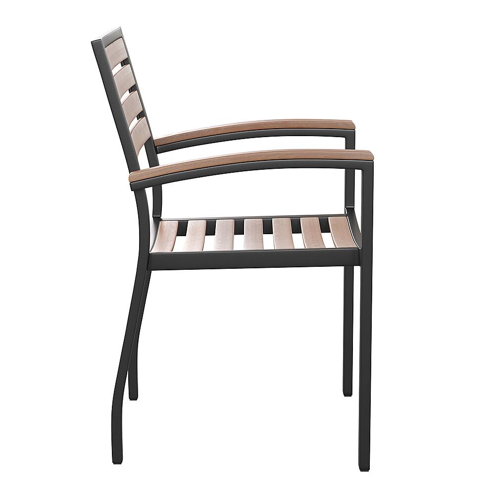 Alt View 14. Alamont Home - Lark Outdoor Rectangle Modern  5 Piece Patio Set - Teak.