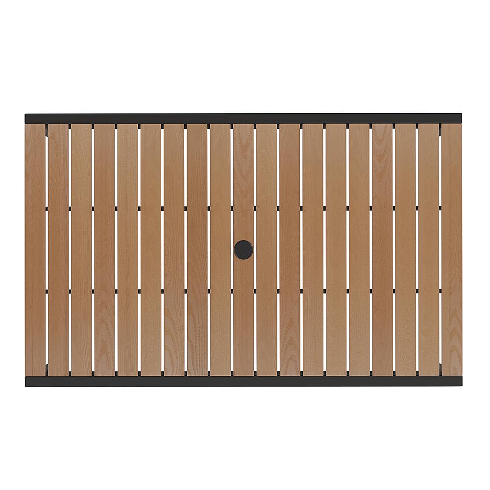 Alt View 15. Alamont Home - Lark Outdoor Rectangle Modern  5 Piece Patio Set - Teak.
