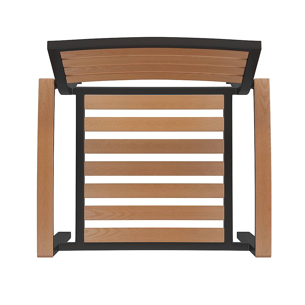 Alt View 16. Alamont Home - Lark Outdoor Rectangle Modern  5 Piece Patio Set - Teak.