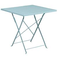 Alamont Home - Oia Square Contemporary Patio Table - Sky Blue - Front_Zoom