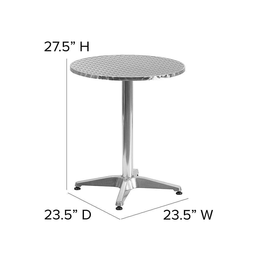 Alt View 12. Alamont Home - Mellie Contemporary Patio Table - Aluminum.