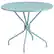 Front. Alamont Home - Oia Round Contemporary Patio Table - Sky Blue - Sky Blue.