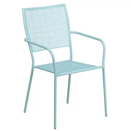 Front. Alamont Home - Oia Patio Chair - Sky Blue.
