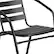 Alt View 18. Alamont Home - Lila Outdoor Square Contemporary Aluminum 5 Piece Patio Set - Clear/Black.