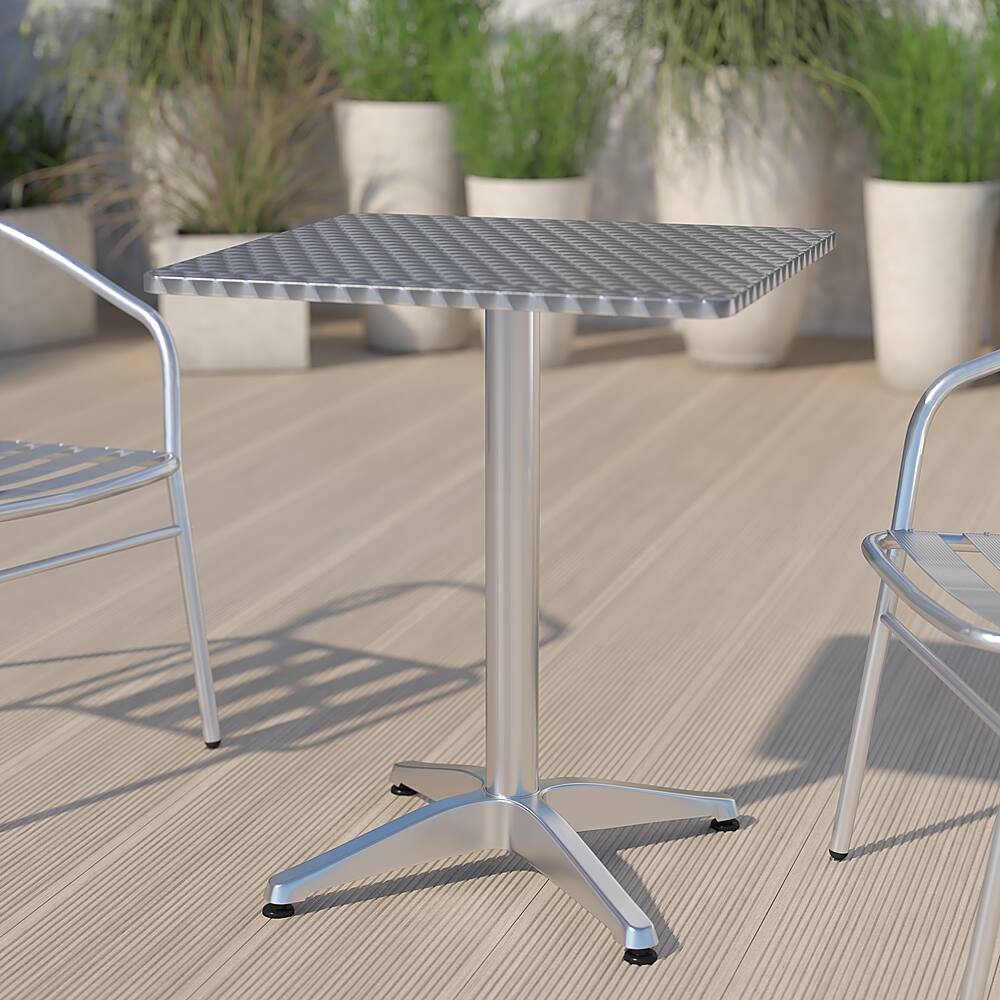 Alt View 11. Alamont Home - Mellie Contemporary Patio Table - Aluminum.